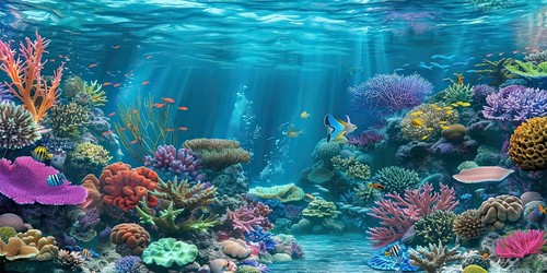 Sfondo acquario 48x24 pollici